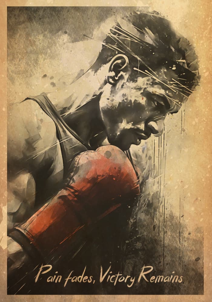 Fighter's Resolve by Fadil Roze — canvas wall art