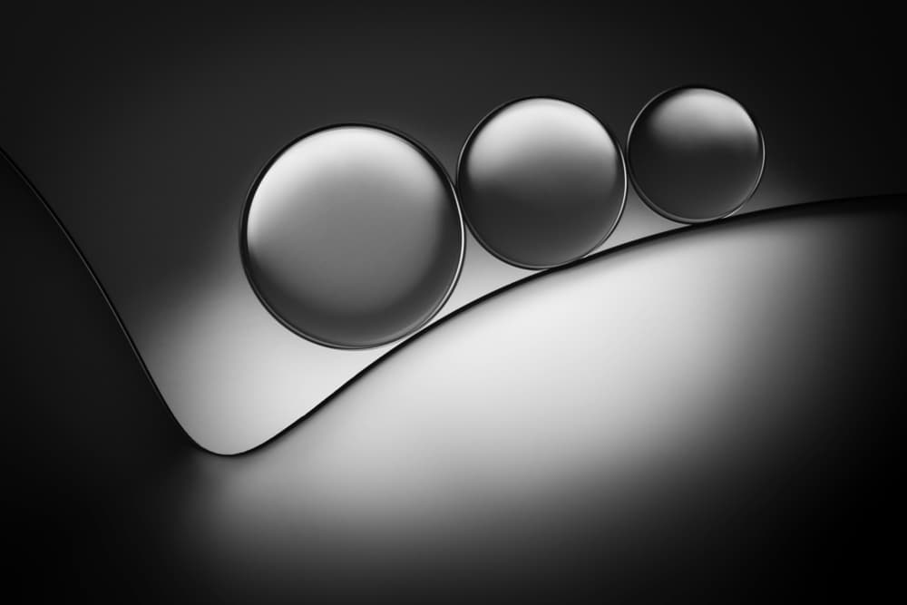 Sleek Spheres on Curves by Jacqueline Hammer — canvas wall art