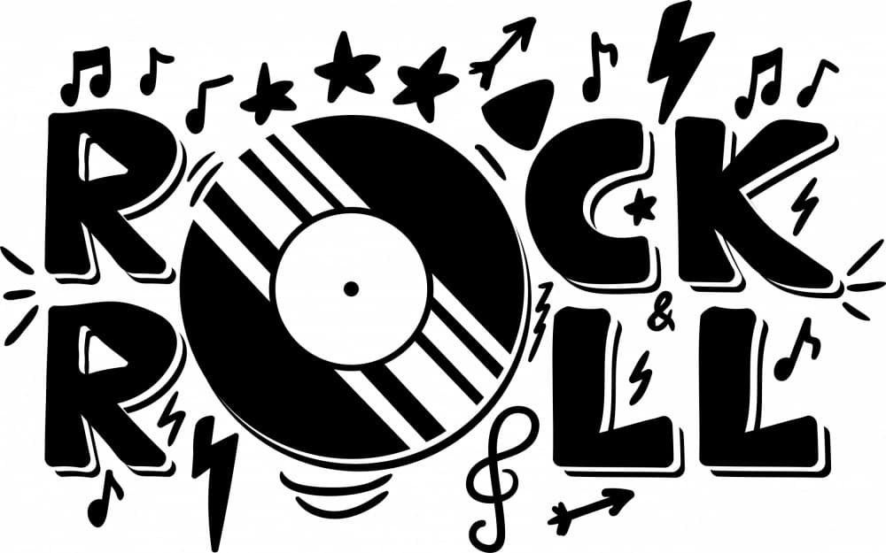Classic Rock & Roll by Marika Barsrsind β canvas wall art