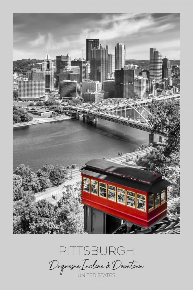 Duquesne Incline Pittsburgh by Melanie Viola — canvas wall art