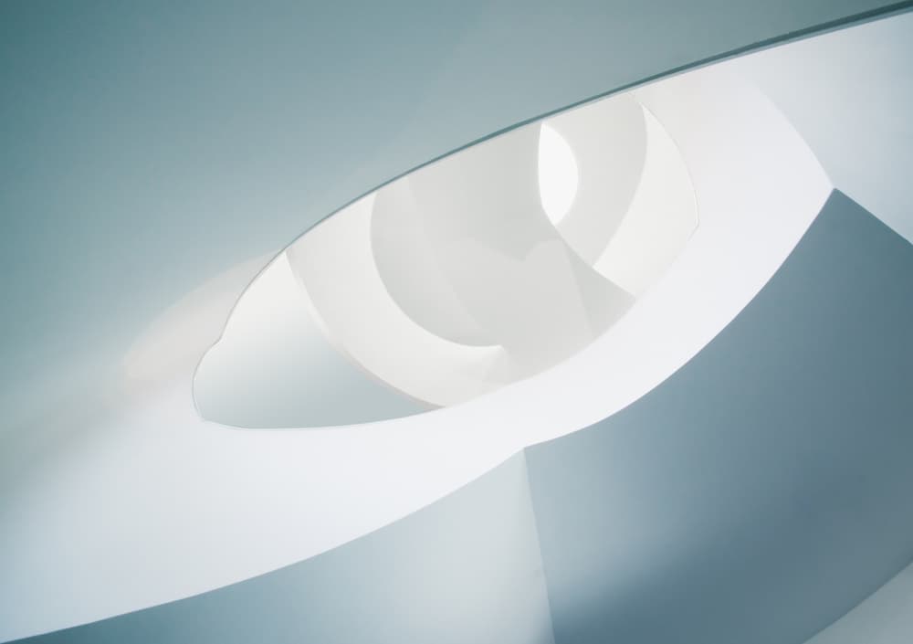 Flowing White Architecture by Greetje van Son — canvas wall art