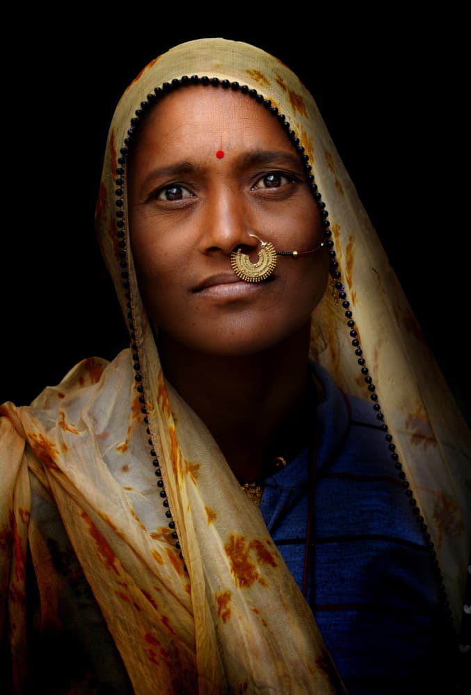 Traditional Indian Portrait by Tommaseo Gregorio — canvas wall art