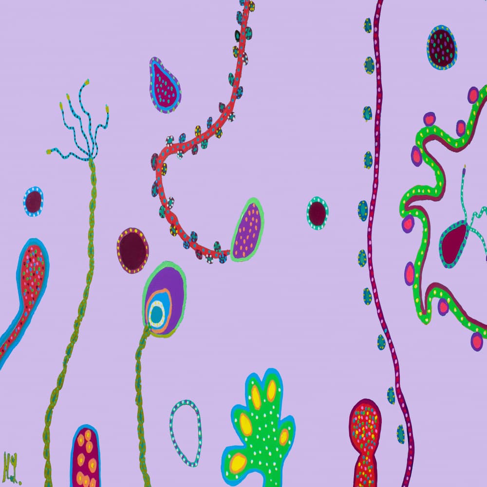 Whimsical Organic Forms by Helen Joynson — canvas wall art