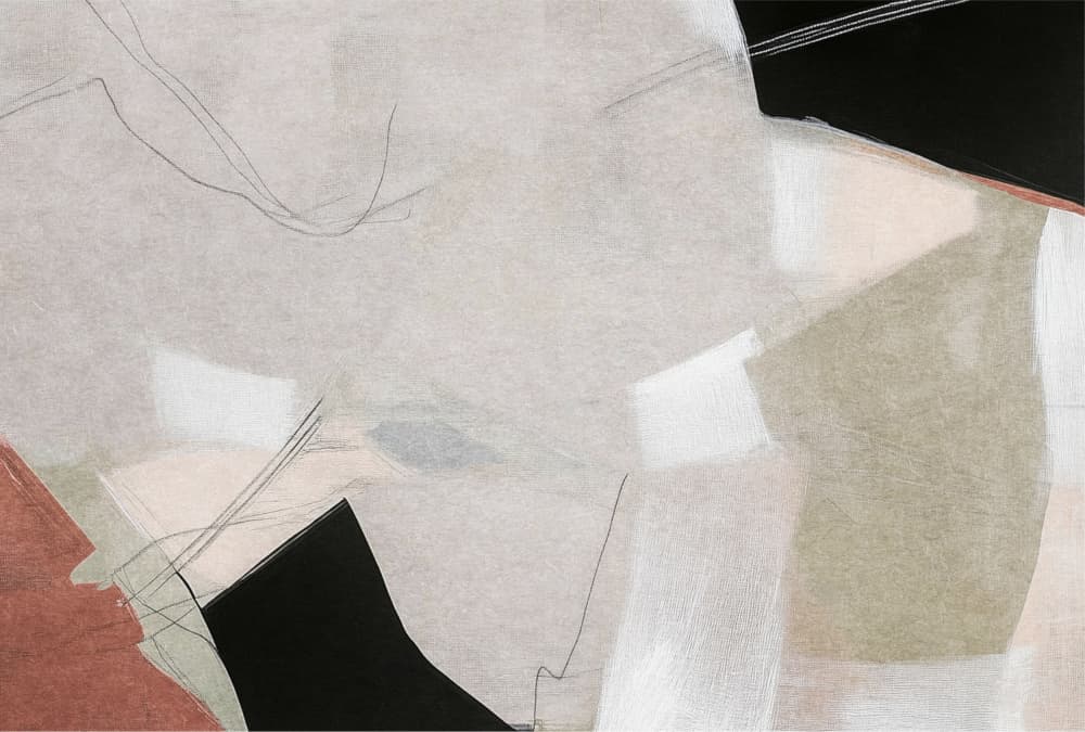 Muted Abstract Shapes by Alma — canvas wall art
