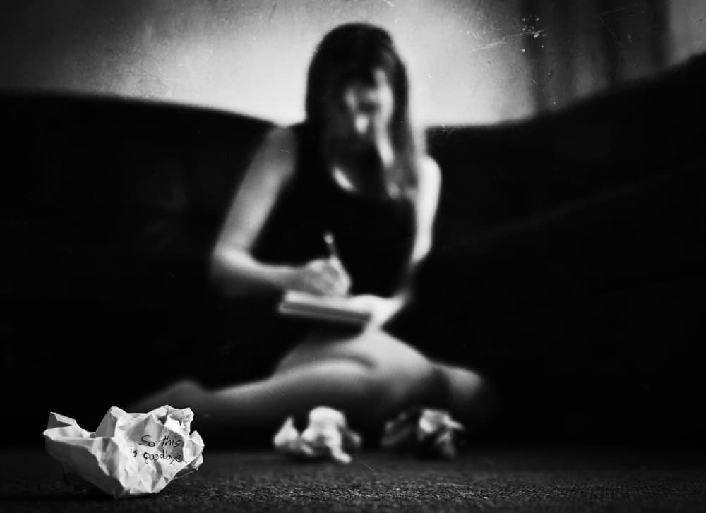 Introspective Writer by Samanta Krivec — canvas wall art