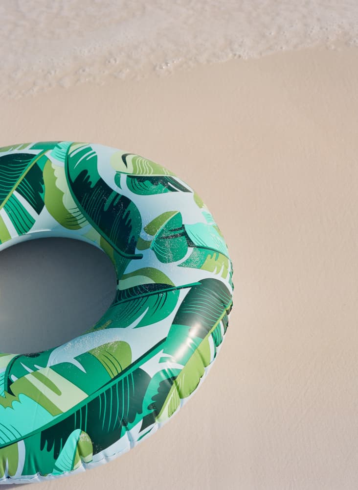 Tropical Beach Float by Bethany Young — canvas wall art