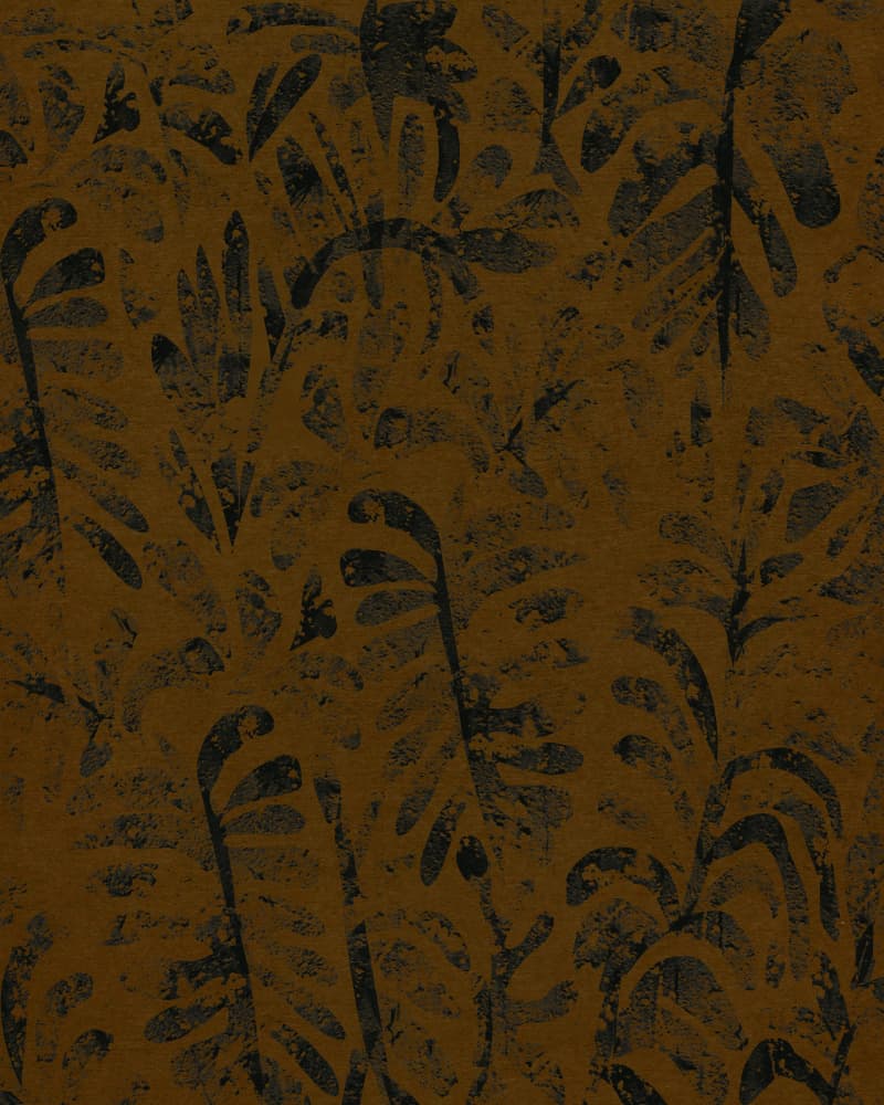 Dark Jungle Leaves by Josie George — canvas wall art