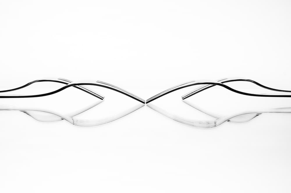 Reflective Fork Symmetry by Greetje van Son — canvas wall art