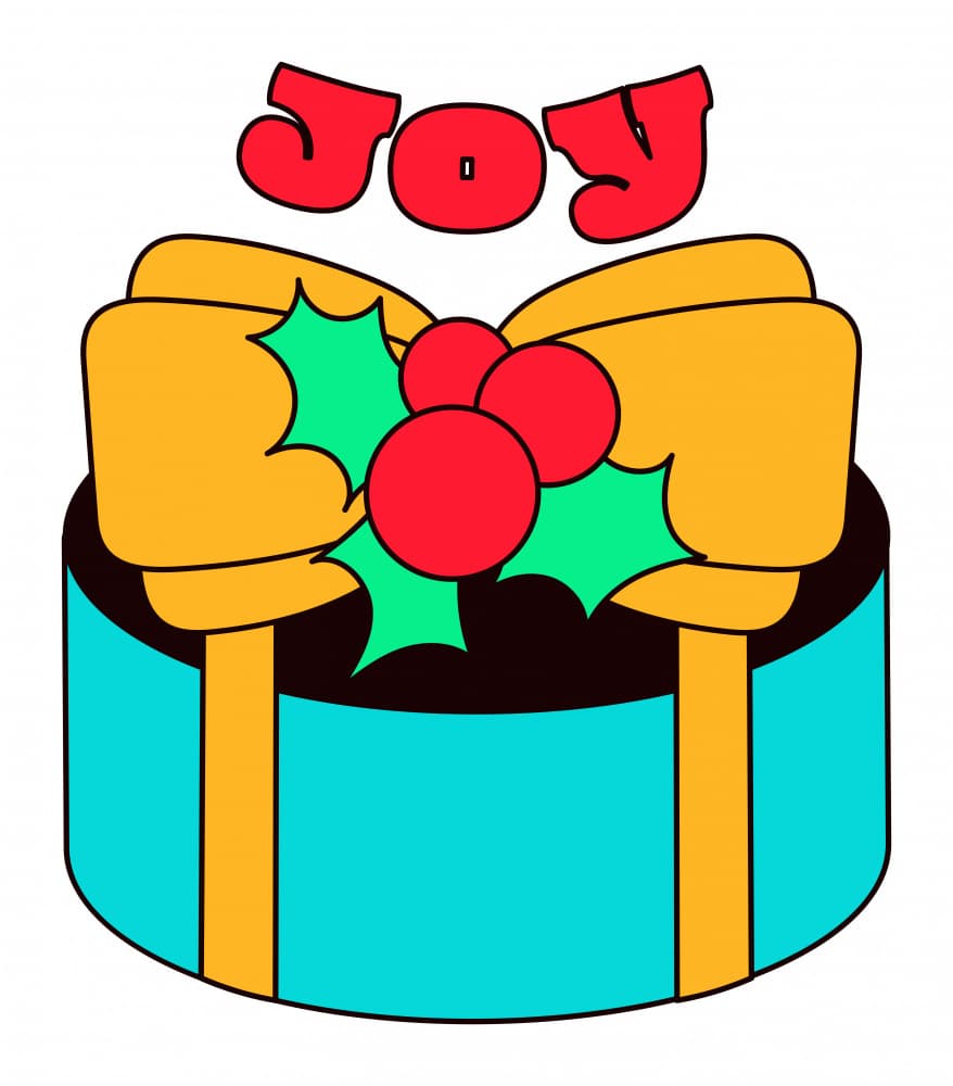 Christmas Joy Gift by Marika Barsrsind β canvas wall art