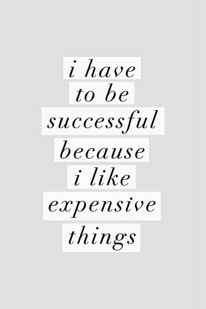Expensive Taste Motivation by Brett Wilson — canvas wall art