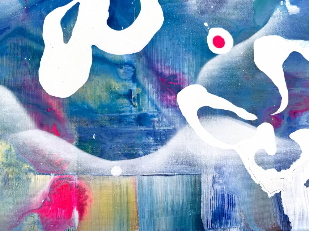 Vibrant Fluid Abstract by Anna Viklund — canvas wall art