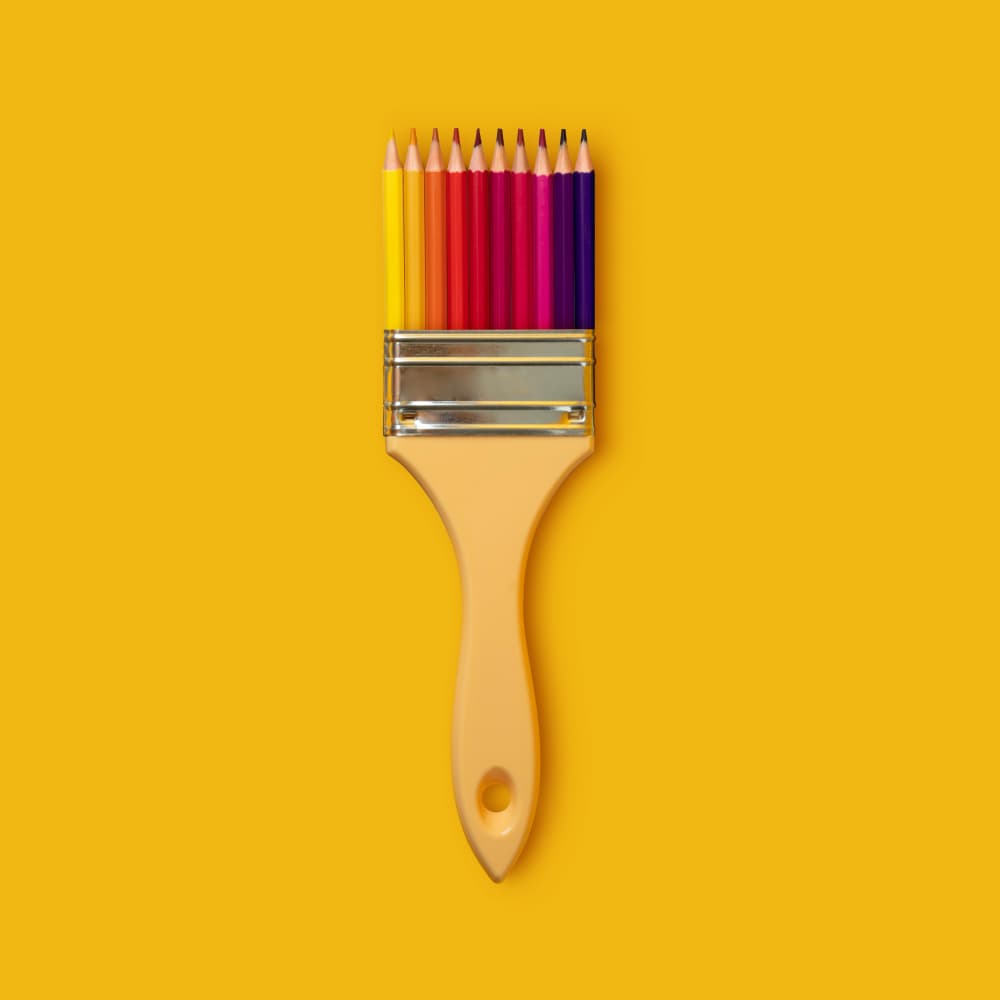 Pencil Paint Brush by Artem Pozdniakov — canvas wall art