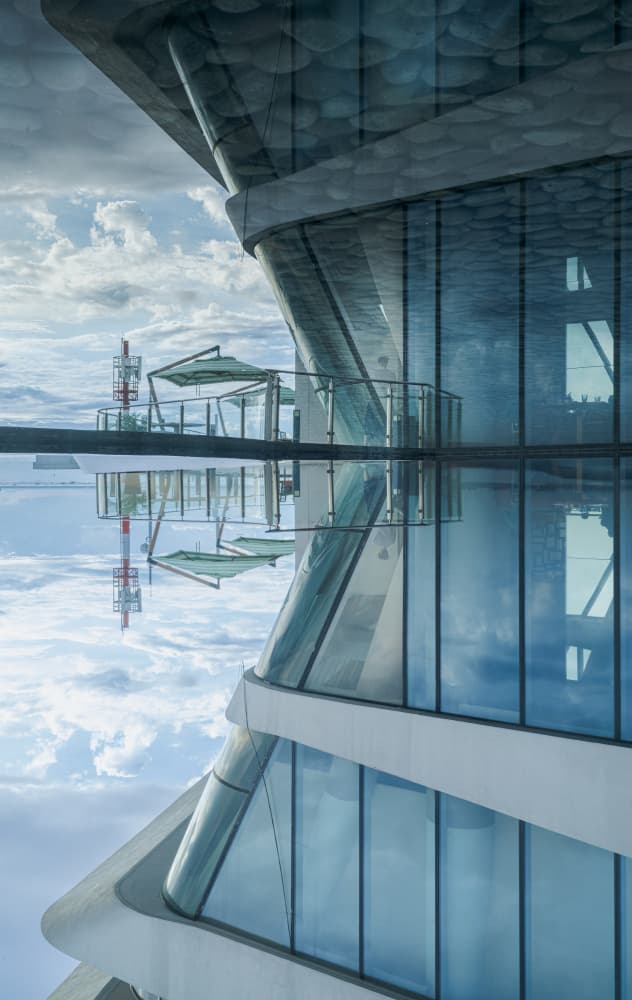Sky Reflection Architecture by Alan Kwang — canvas wall art