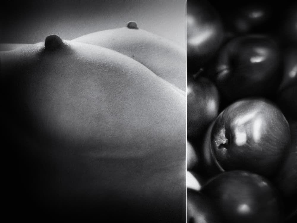 Sensual Forms Black White by Holger Droste — canvas wall art