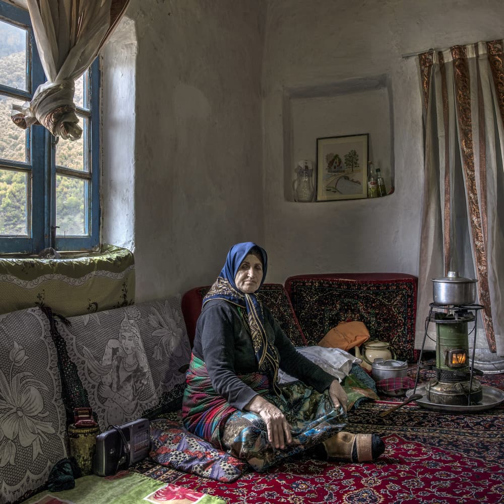 A Woman's Traditional Home by Abbas Arabzadeh — canvas wall art