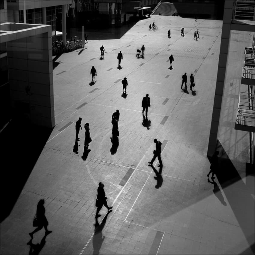 City Square Silhouettes by Huib Limberg — canvas wall art