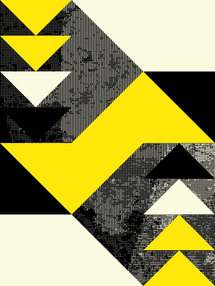 Geometric Triangle Pattern by Petr Strnad — canvas wall art