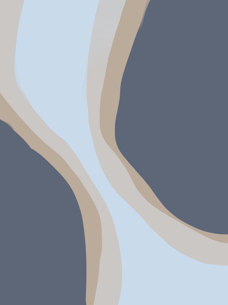 Muted Abstract Waves by Studio Palette — canvas wall art