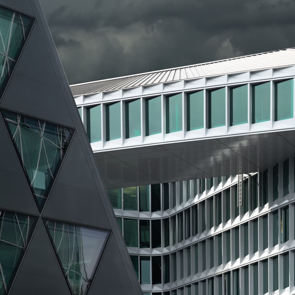 Dramatic Modern Architecture by Luc Vangindertael (laGrange) — canvas wall art