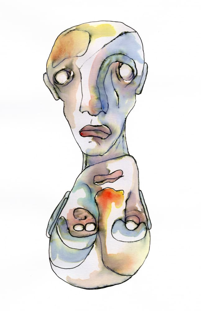 Surreal Emotional Portrait by Wildemar Doomgriever — canvas wall art