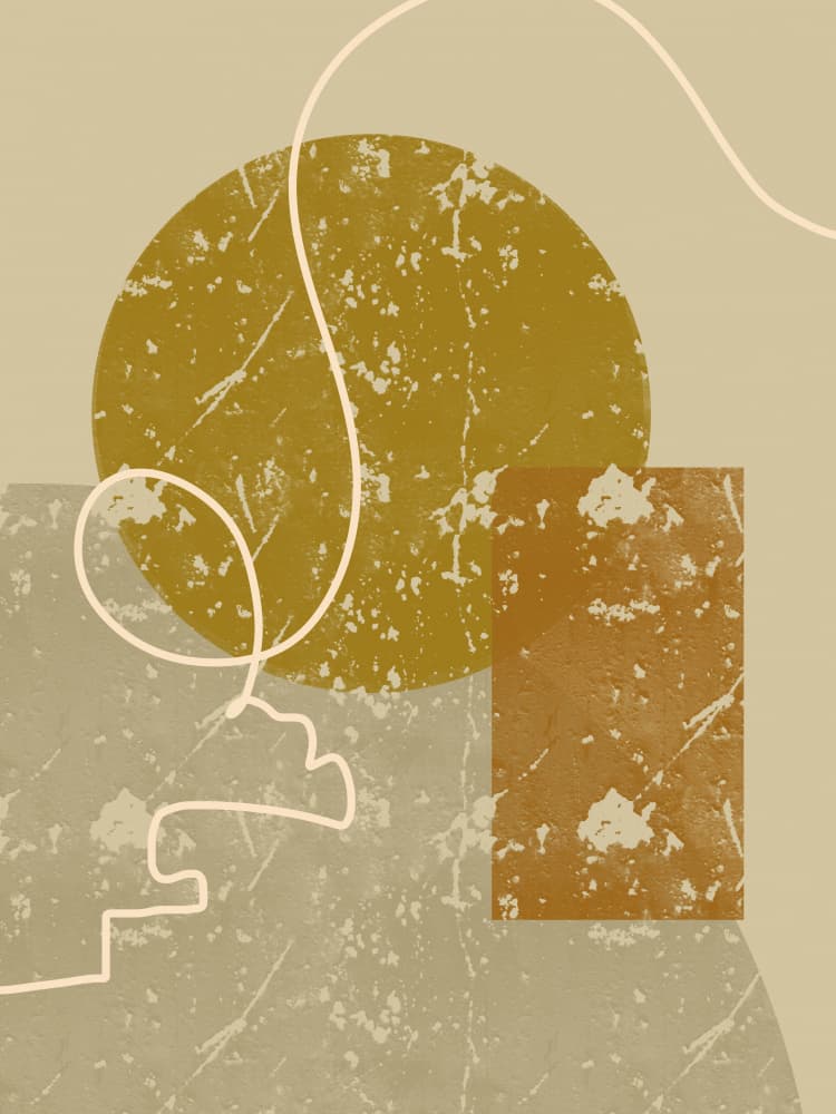 Minimalist Line Face by Yuli Saputra — canvas wall art