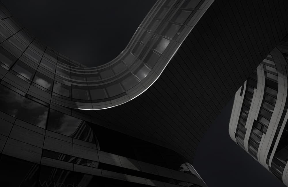 Curved Urban Architecture by Jeroen van de Wiel — canvas wall art