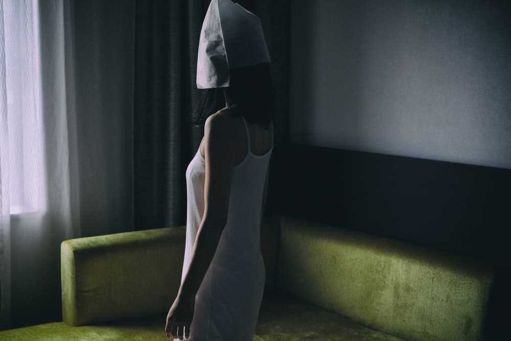 Mysterious Woman In White by Takaaki Ishikura — canvas wall art