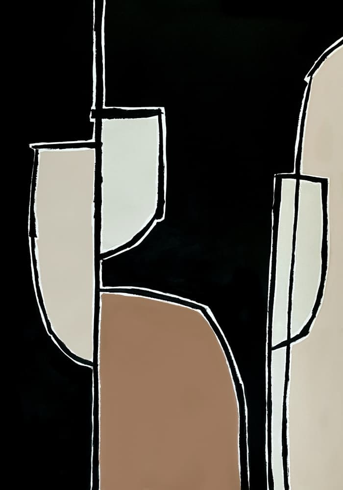 Clean Lined Abstract by Andrea Reichhart — canvas wall art