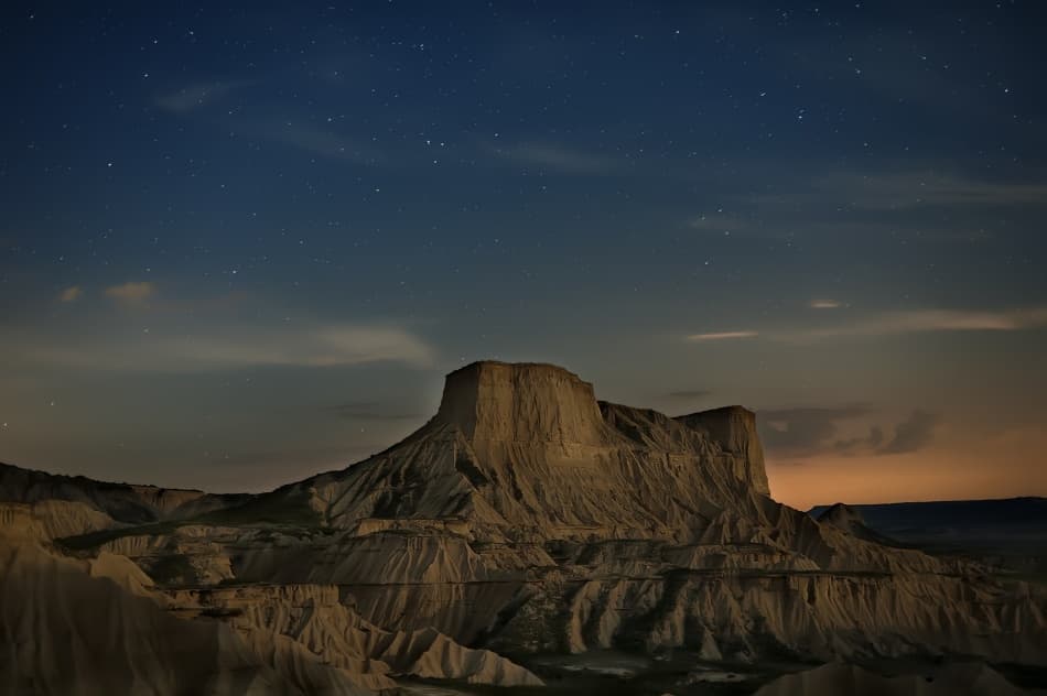 Starry Desert Landscape by David Martin Castan — canvas wall art