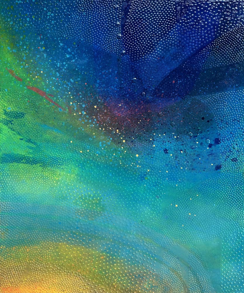Vibrant Cosmic Flow by SAN STARLING — canvas wall art