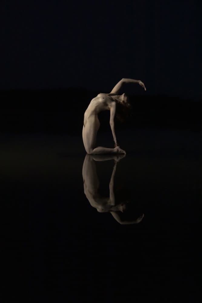 Graceful Nude Reflection by Leszek Paradowski — canvas wall art