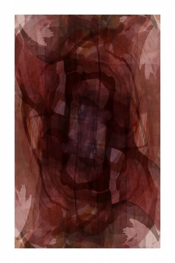 Rich Burgundy Layers by cartissi — canvas wall art