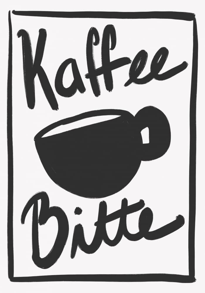 Kaffee Bitte by Athene Fritsch — canvas wall art