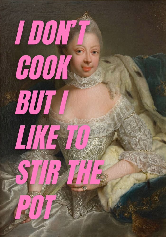 Sassy Queen Statement by Athene Fritsch — canvas wall art
