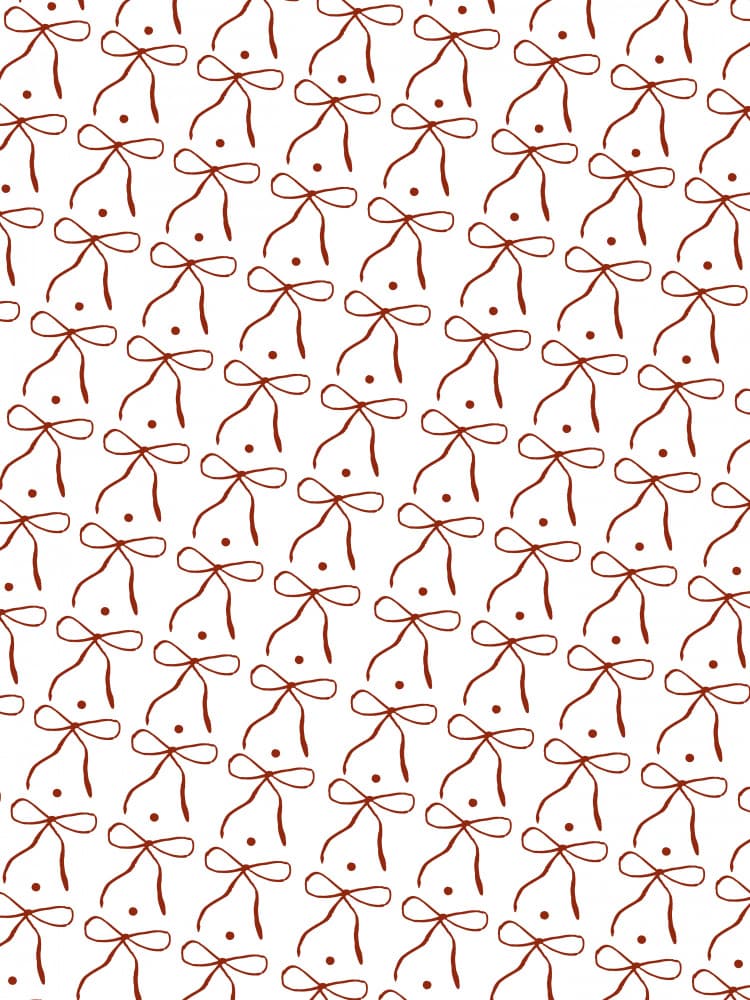 Dainty Bow Pattern by Elizabeth C — canvas wall art