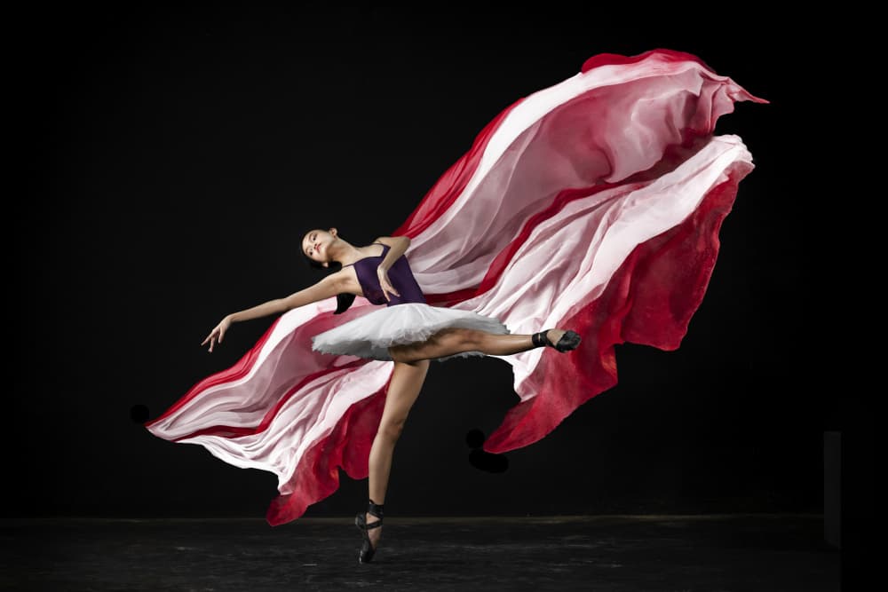 Ballet Dancer In Flow by Ajar Setiadi — canvas wall art
