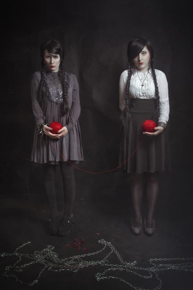 Gothic Sisters Connection by Angelina Goncharova — canvas wall art