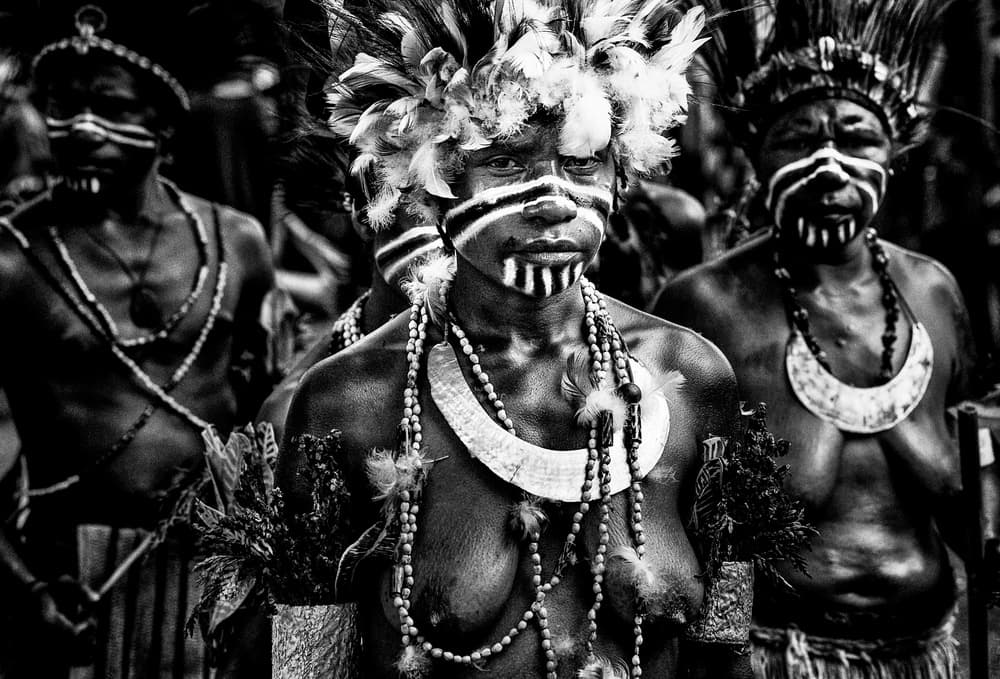 Adorned Tribal Women by Joxe Inazio Kuesta Garmendia — canvas wall art