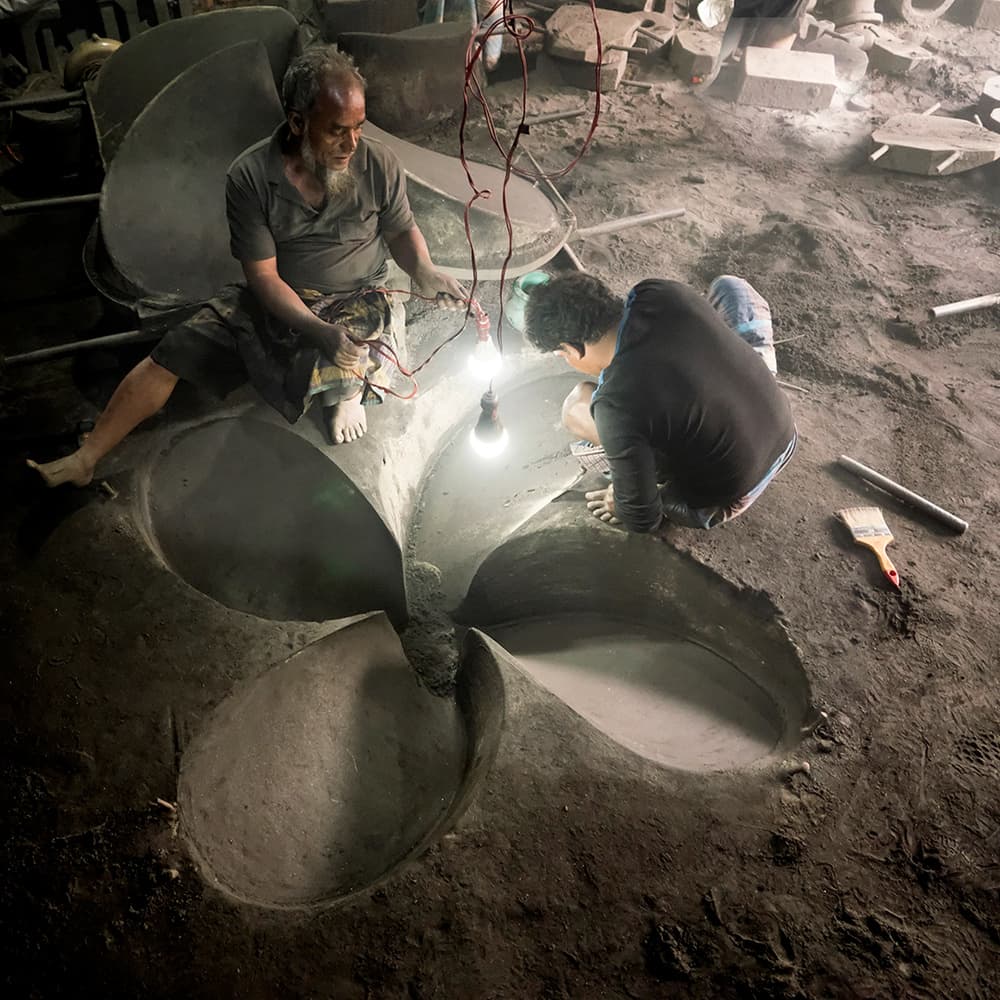 Foundry Craftsmen at Work by Marcel Rebro — canvas wall art