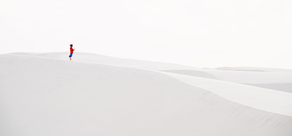 White Sands Solitude by Wenjin Yu — canvas wall art