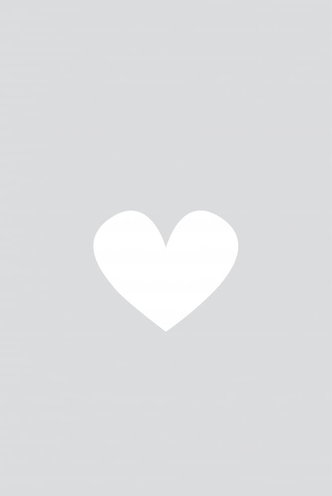 White Heart Symbol by Oju Design — canvas wall art