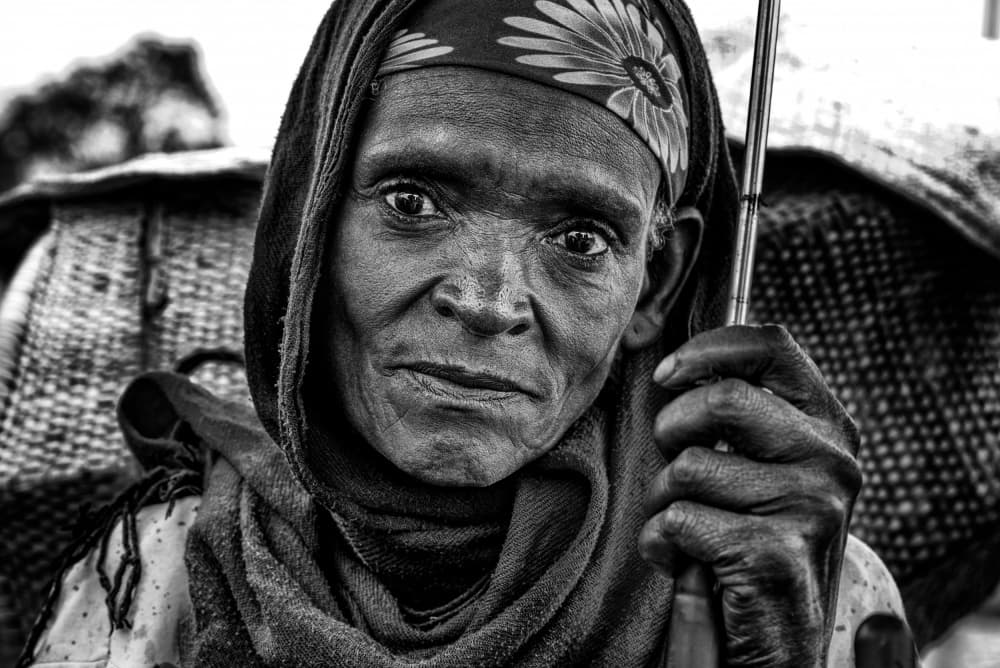 Soulful African Portrait by Joxe Inazio Kuesta Garmendia — canvas wall art