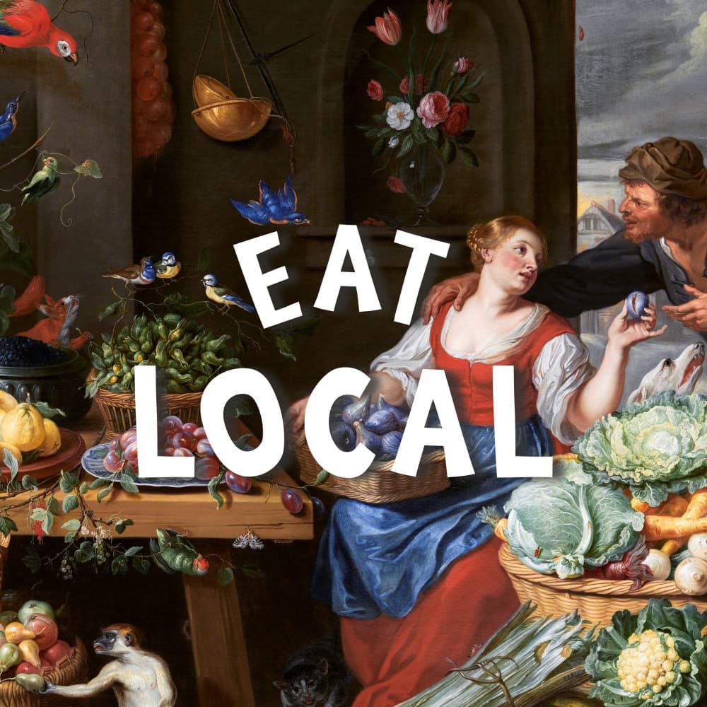 Bountiful Market Scene by Marja van den Hurk — canvas wall art