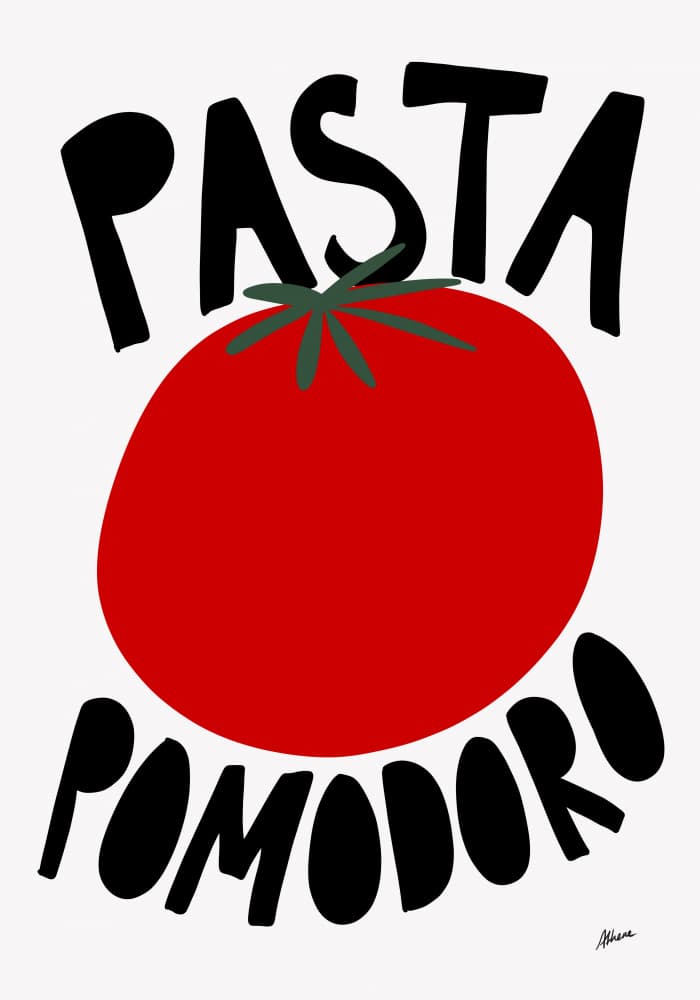 Pasta Pomodoro by Athene Fritsch — canvas wall art