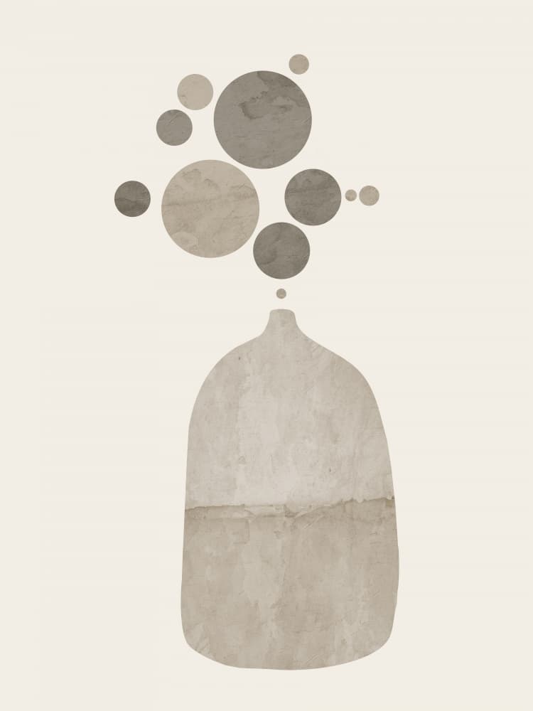 Minimalist Vessel Bubbles by Ema Paraschiv — canvas wall art