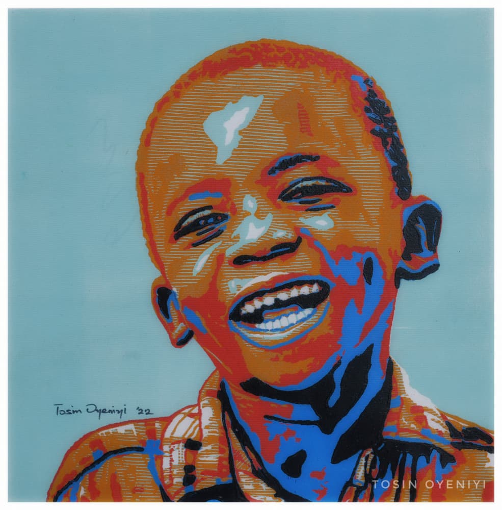 Happy Boy Pop Art by Tosin Oyeniyi — canvas wall art