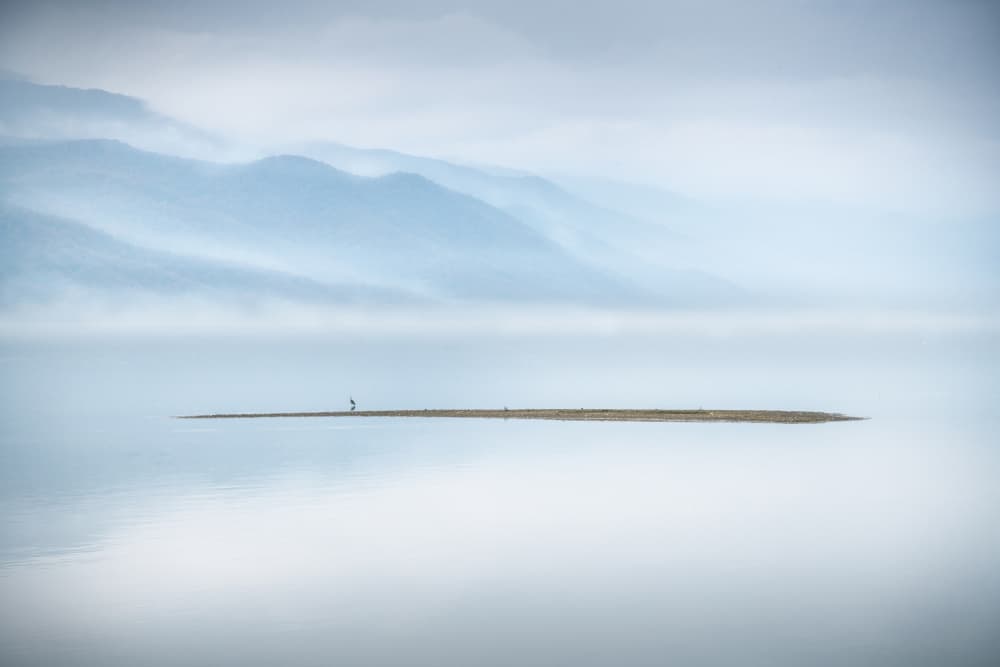 Misty Mountain Solitude by George Digalakis — canvas wall art