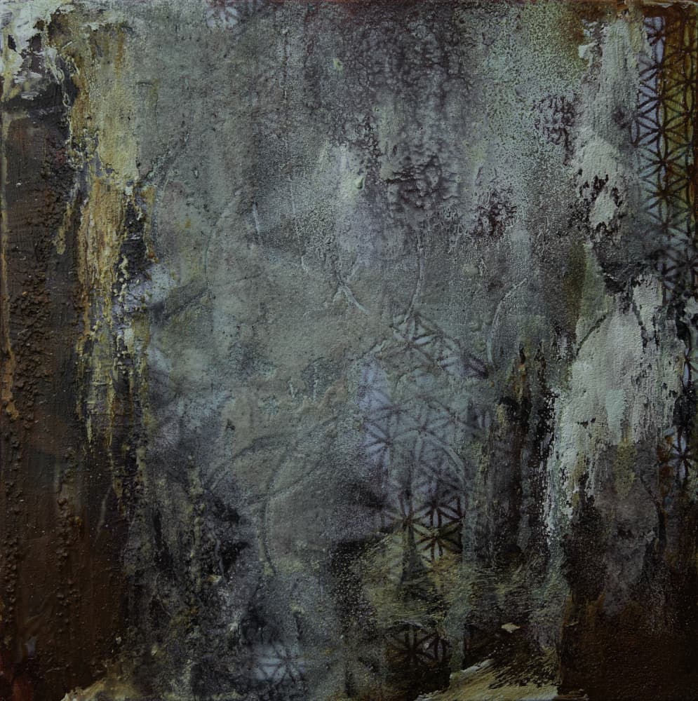 Geometric Grunge Texture by Deb Chaney — canvas wall art
