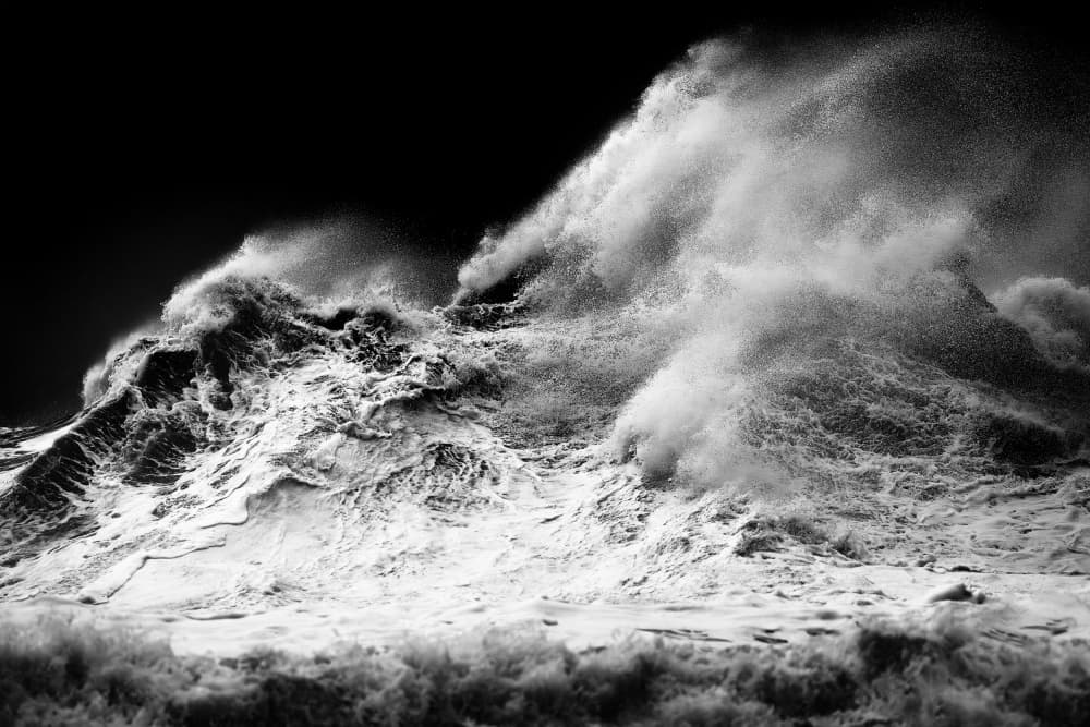 Dramatic Crashing Waves by Rodrigo Núñez Buj — canvas wall art
