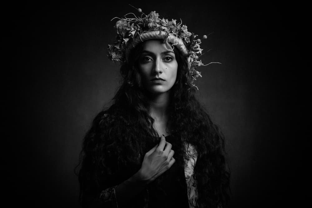 Mystic Woman Portrait by Mehdi Mokhtari — canvas wall art